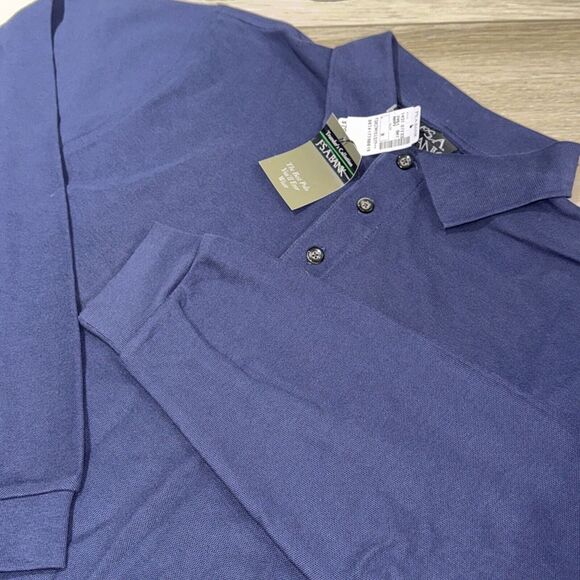 Jos. A. Bank Other - Jos A Bank Travelers Collection Polo Shirt‎ Mens M Navy Blue Long Sleeve Stretch
